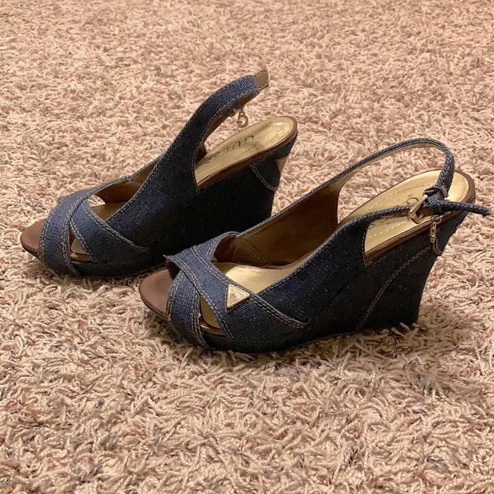 Guess Denim Wedges